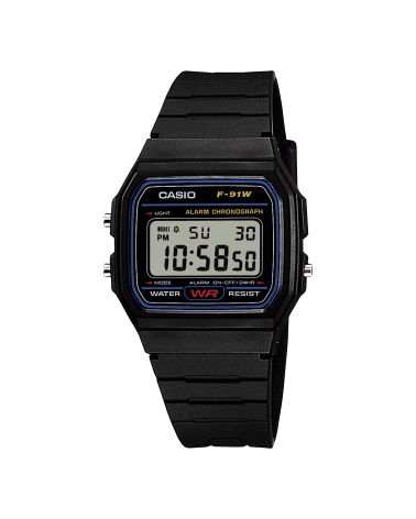 RELOJ CASIO F-91W-1YEG                                                                              