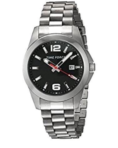  HOMBRE ACERO ESF NEGRA TIME FORCE RELOJ                                                            