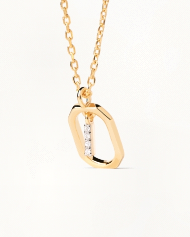 COLLAR MINI LETTER I GOLD PDPAOLA CO01-520-U                                                        