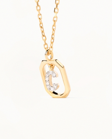 COLLAR MINI LETTER C GOLD PDPAOLA CO01-514-U                                                        